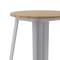 Flash Furniture 23.75 RD Bar Top Table Brown Top/Silver Frame JJ-T14623H-60-BRSL-GG - alternate 7